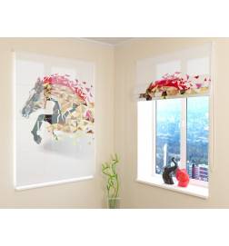 68,00 € Roman blind - with a galloping horse - furnish your home