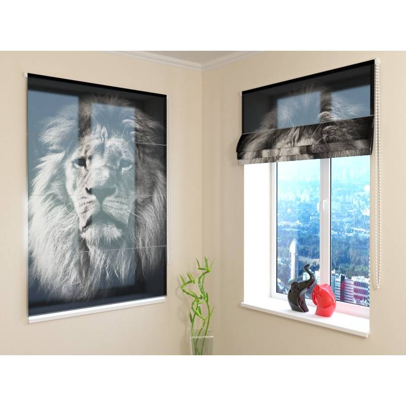 68,00 € Roman blind - with a lion - FURNISH HOME