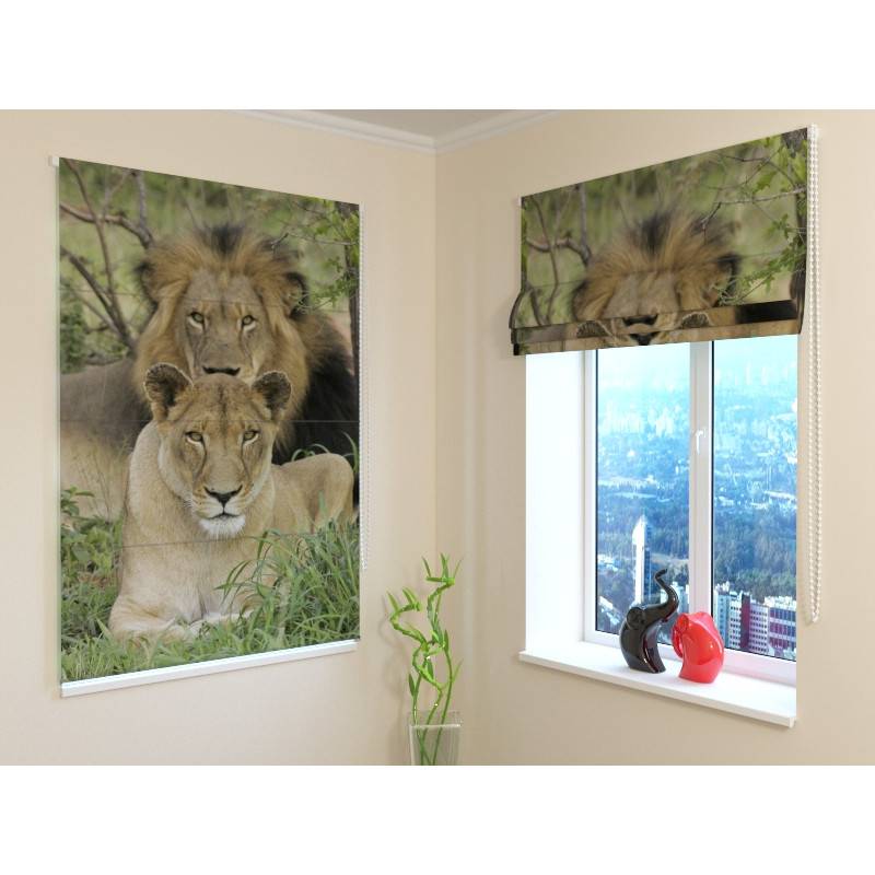 92,99 € Roman blind - with a pair of lions - FIREPROOF