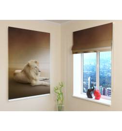 roman blind - with a large lion - FIREPROOF