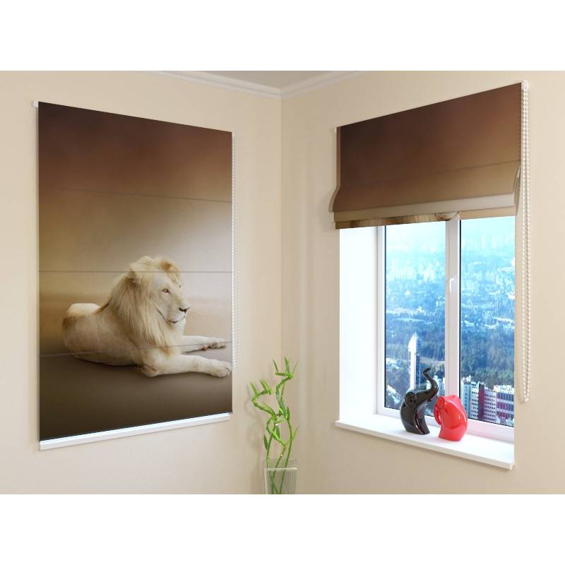 92,99 € roman blind - with a large lion - FIREPROOF