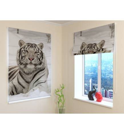 Roman blind - with a tiger - FIREPROOF