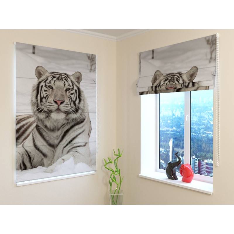 68,50 € Roman blind - with a tiger - BLACKOUT