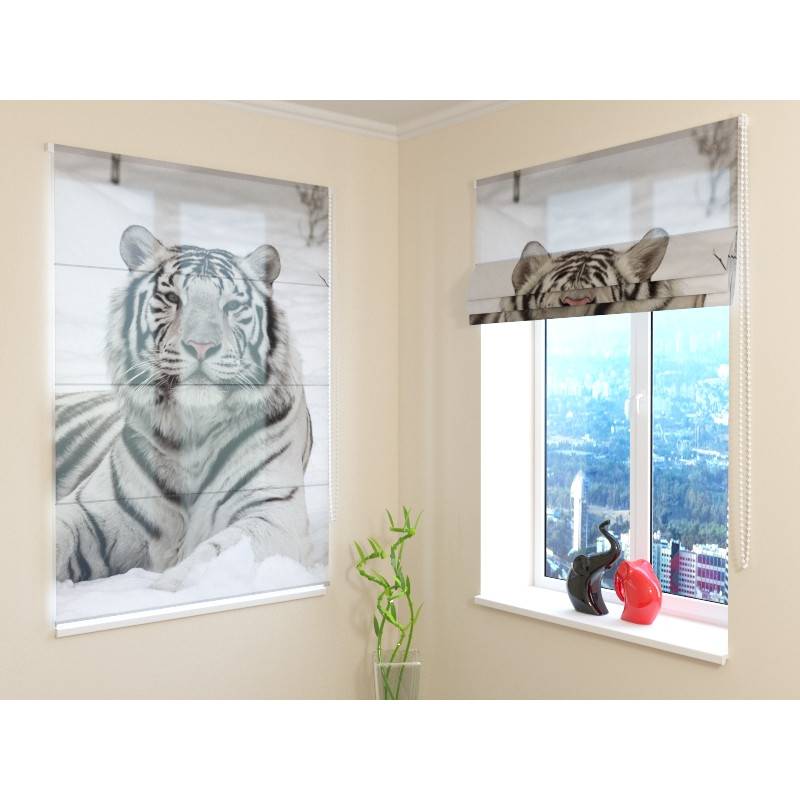 68,00 € Roman blind - with a tiger - FURNISH HOME