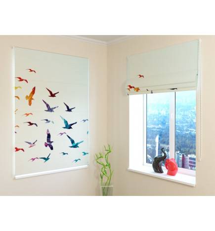 92,99 € Roman blind - with flying birds - FIREPROOF
