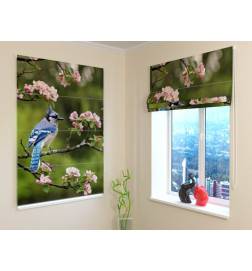 92,99 € Roman blind - with a blue jay - FIREPROOF