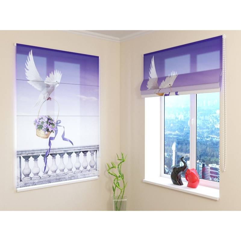 68,00 € Roman blind - with dove - ARREDALACASA