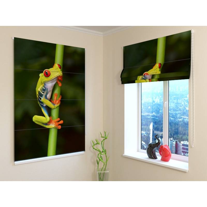 68,50 € Roman blind - with an acrobatic frog - BLACKOUT