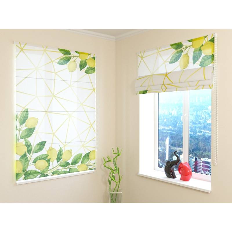 68,00 € Raffrollo – mit vielen Zitronen – ARREDALACASA
