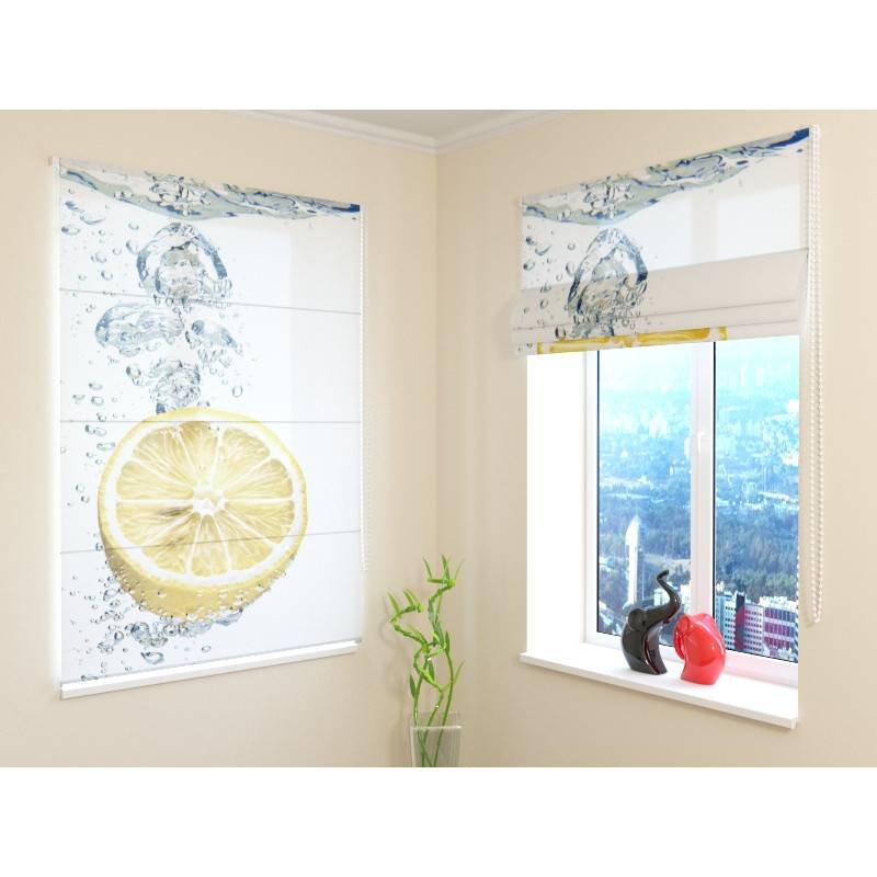 68,00 € Roman blind - with a frozen lemon 68,00 € Roman blind - with a frozen lemon