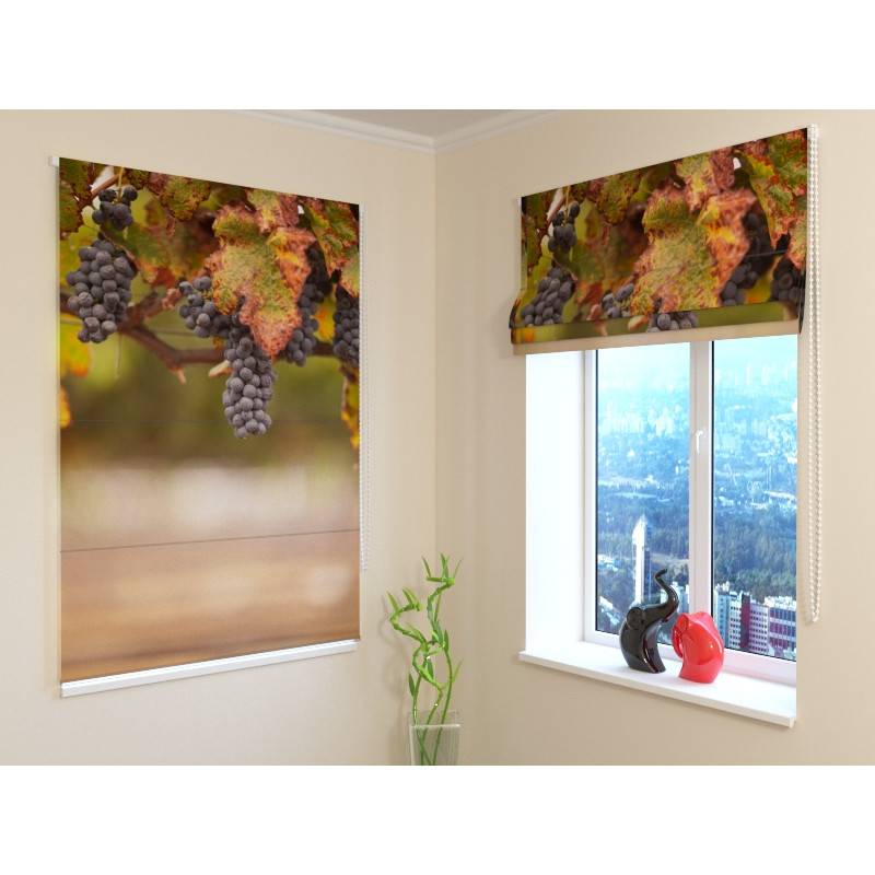 92,99 € Roman blind - with bunches of grapes - FIREPROOF