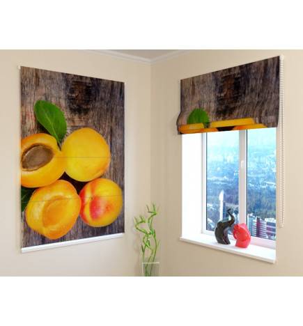 Roman blind - with apricots - OSCURANTE