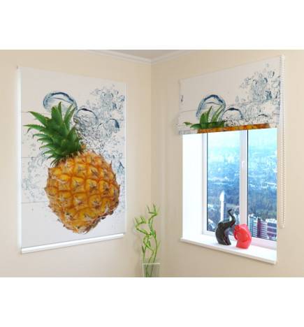 Roman blind - with a pineapple - FIREPROOF