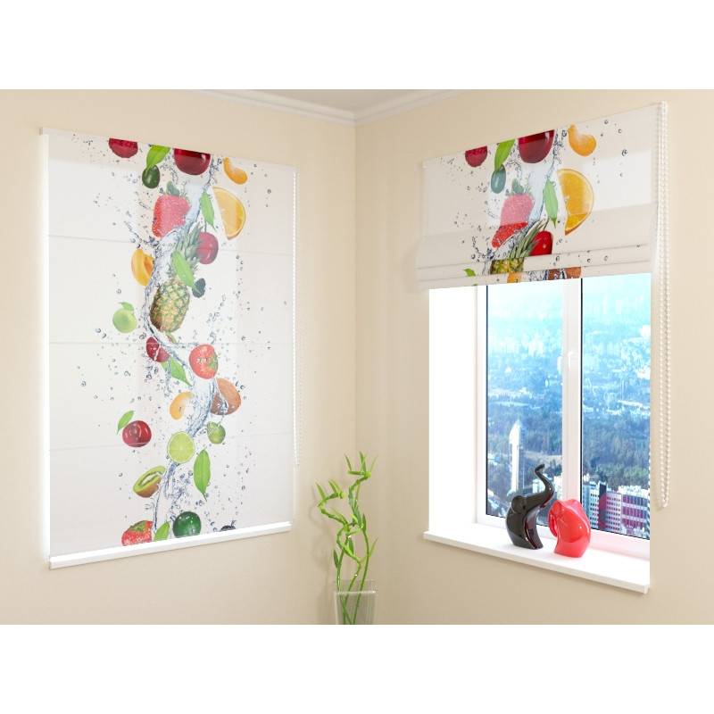 68,00 € Roman blind - with a pineapple and other fruits
