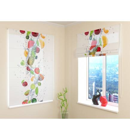 Roman blind - with a pineapple and other fruits