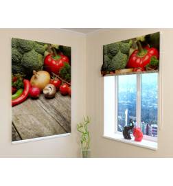 Roman blind - with fruit and vegetables - FIREPROOF