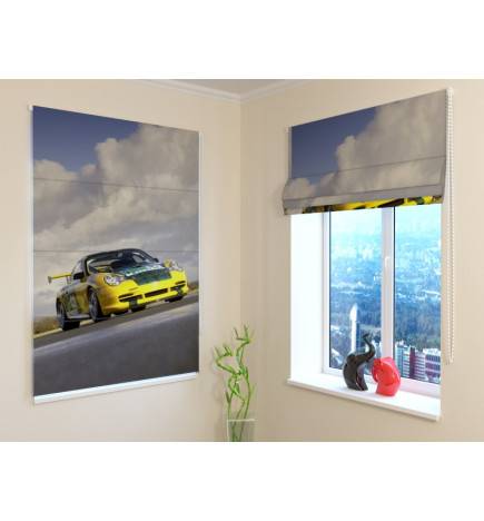 Roman blind - with a rally car - FIREPROOF