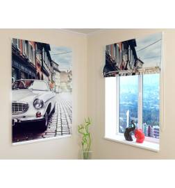 Roman blind - with a retro car - FIREPROOF