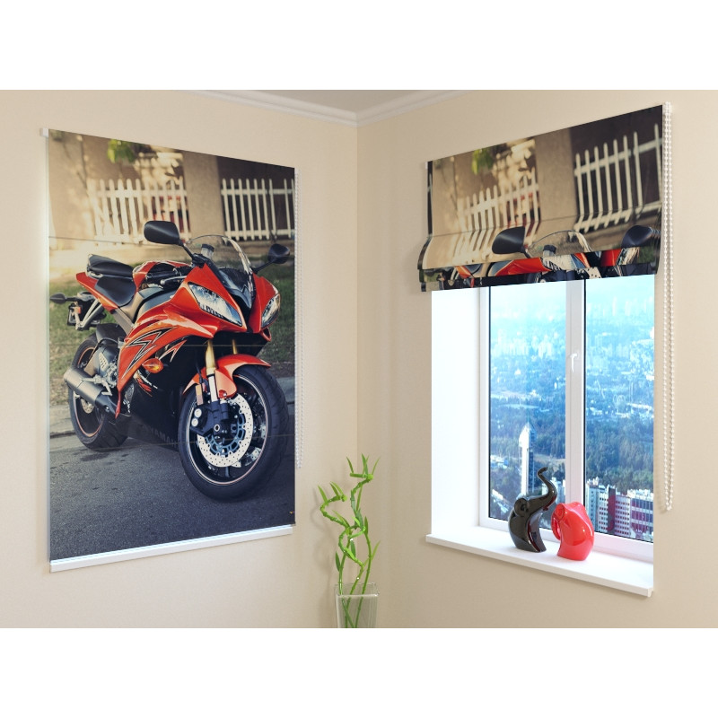92,99 € Roman blind - with a motorcycle - FIREPROOF