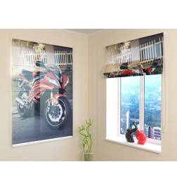 68,00 € Roman blind - with a motorcycle - FURNISH HOME