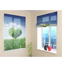 Roman blind - with a romantic tree