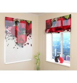 Roman blind - with hearts and roses - FURNISH HOME