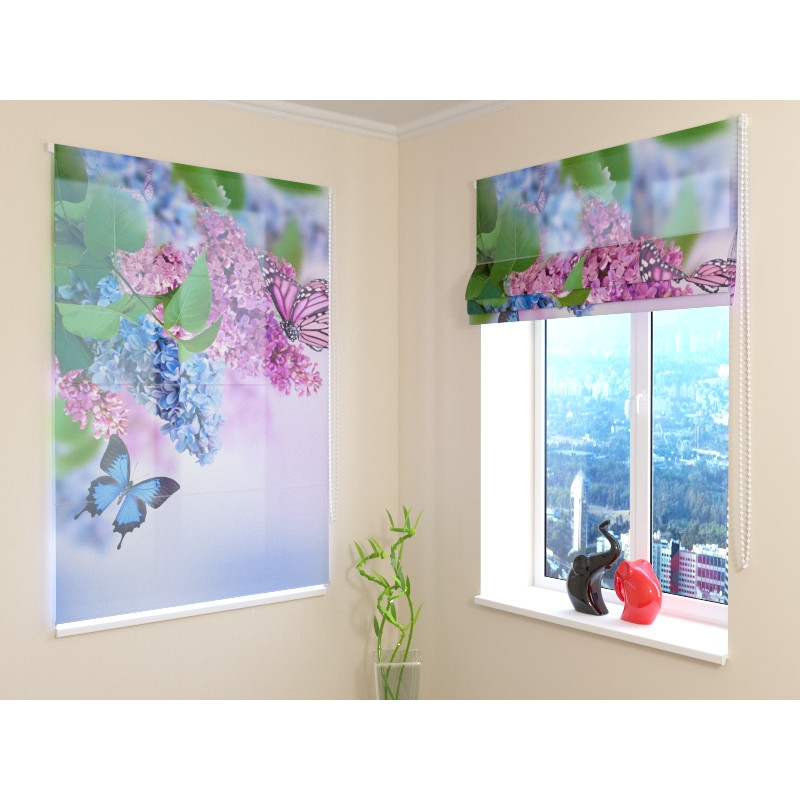 68,00 € Roman blind - with the butterfly in the garden