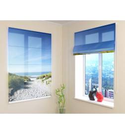 Roman blind - beach walkway