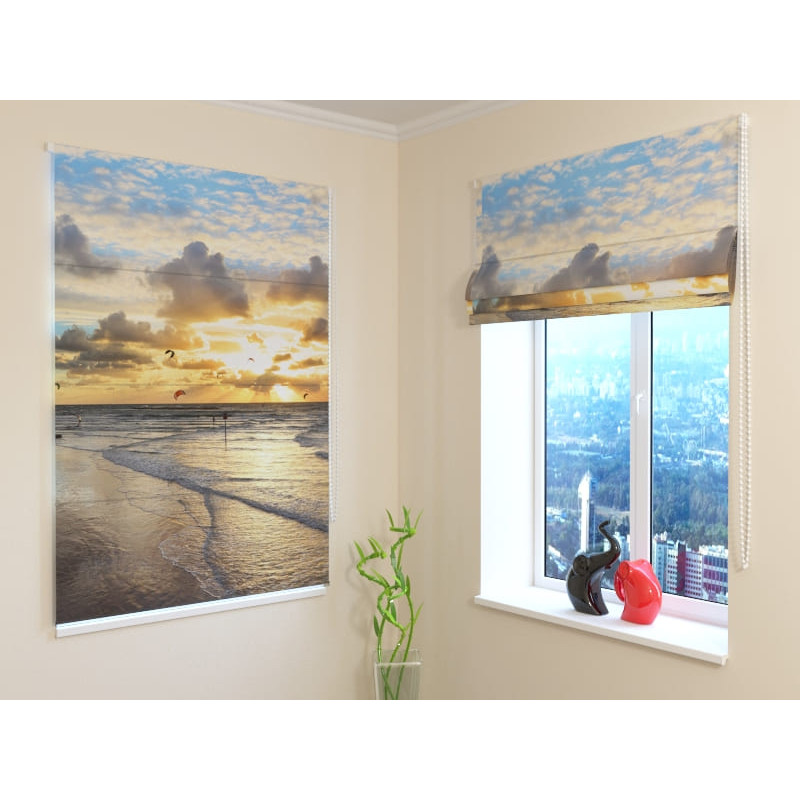 92,99 € Vouwgordijn - aan de oceaankust - VUURPROOF 92,99 € Vouwgordijn - aan de oceaankust - VUURPROOF