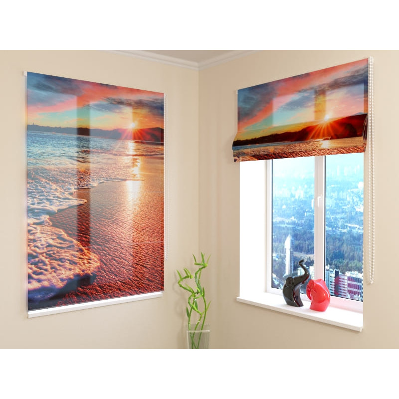 68,00 € Persiana romana - amanecer sobre el mar - ARREDALACASA