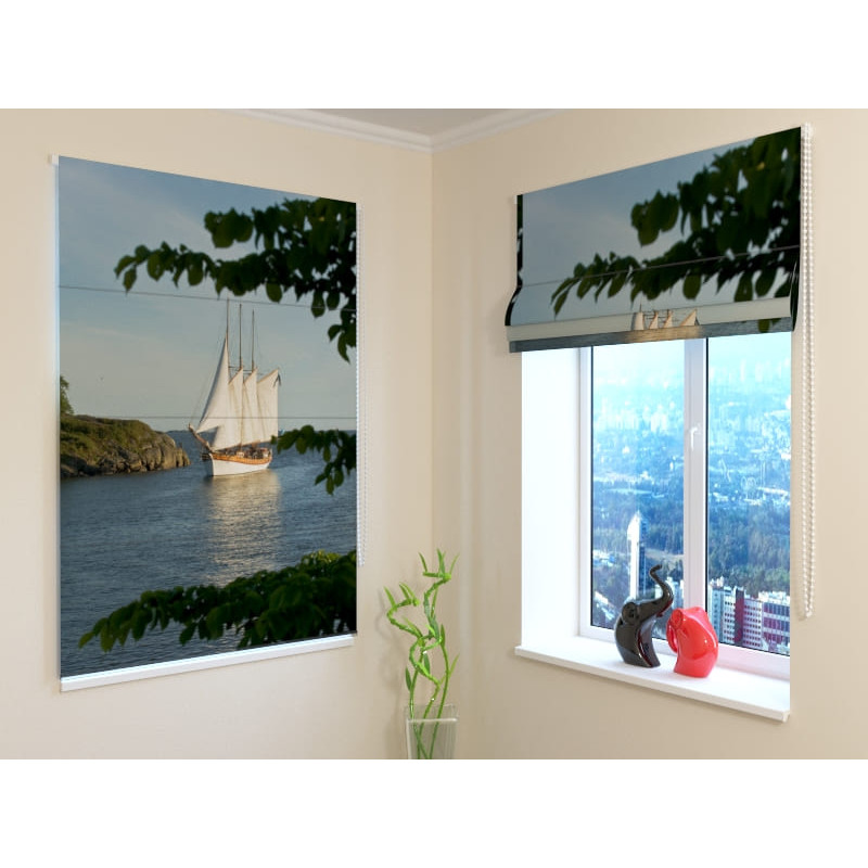 92,99 € Roman blind - with a sailboat - FIREPROOF