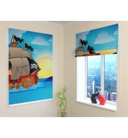 Roman blind - with pirate boat - FIREPROOF