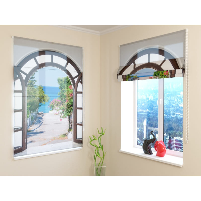 68,00 € Roman blind - with door to the sea - ARREDALACASA