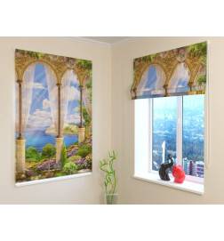 Roman blind - with arches over the sea - FIREPROOF