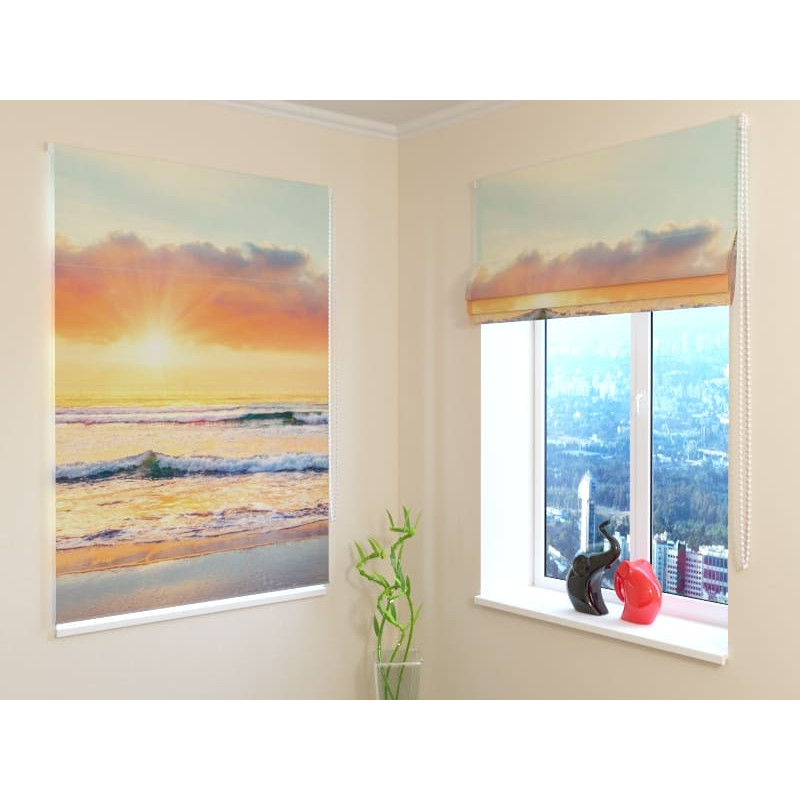 92,99 € Roman blind - with the sea and the sun - FIREPROOF