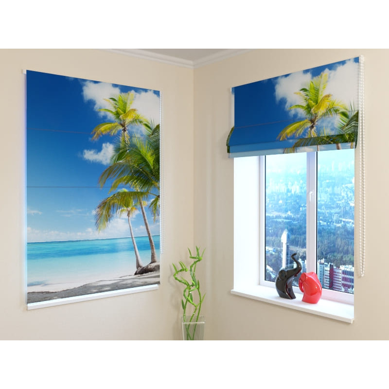 92,99 € Verpakte tent met twee palmbomen op het strand