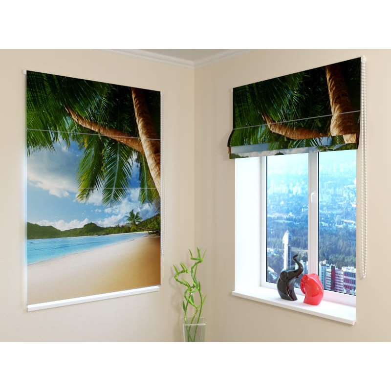 68,50 € Roman blind - with Seychelles - BLACKOUT