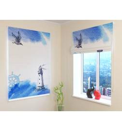 68,50 € Roman blind - with the lighthouse in the sea - BLACKOUT