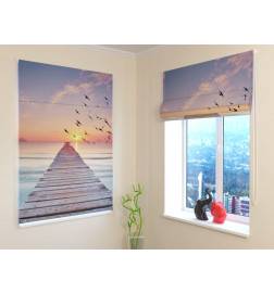 92,99 € Roman blind - with pier on the sea - FIREPROOF