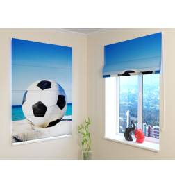 Roman blind - with soccer ball - BLACKOUT