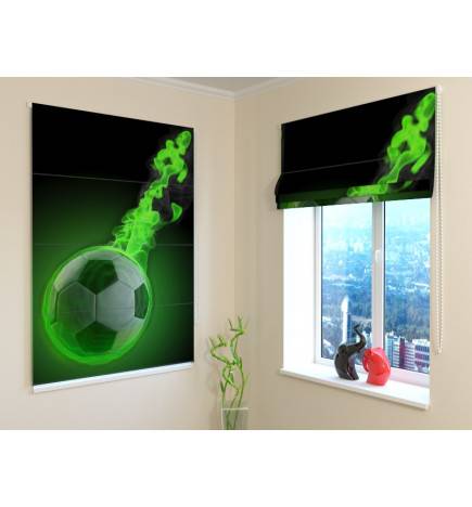 Roman blind - for soccer players - BLACKOUT