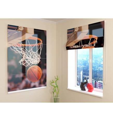 Roman blind - with ball and basket - FURNISH HOME