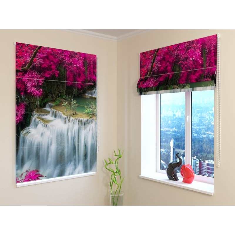92,99 € Roman blind - with a large waterfall - FIREPROOF