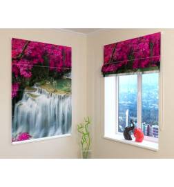 68,50 € Roman blind - with a large waterfall - BLACKOUT