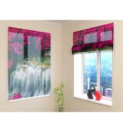 Roman blind - with a large waterfall