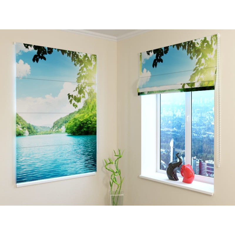 92,99 € Roman blind - with a large lake - FIREPROOF