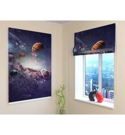 92,99 € Roman blind - with planets - FIREPROOF