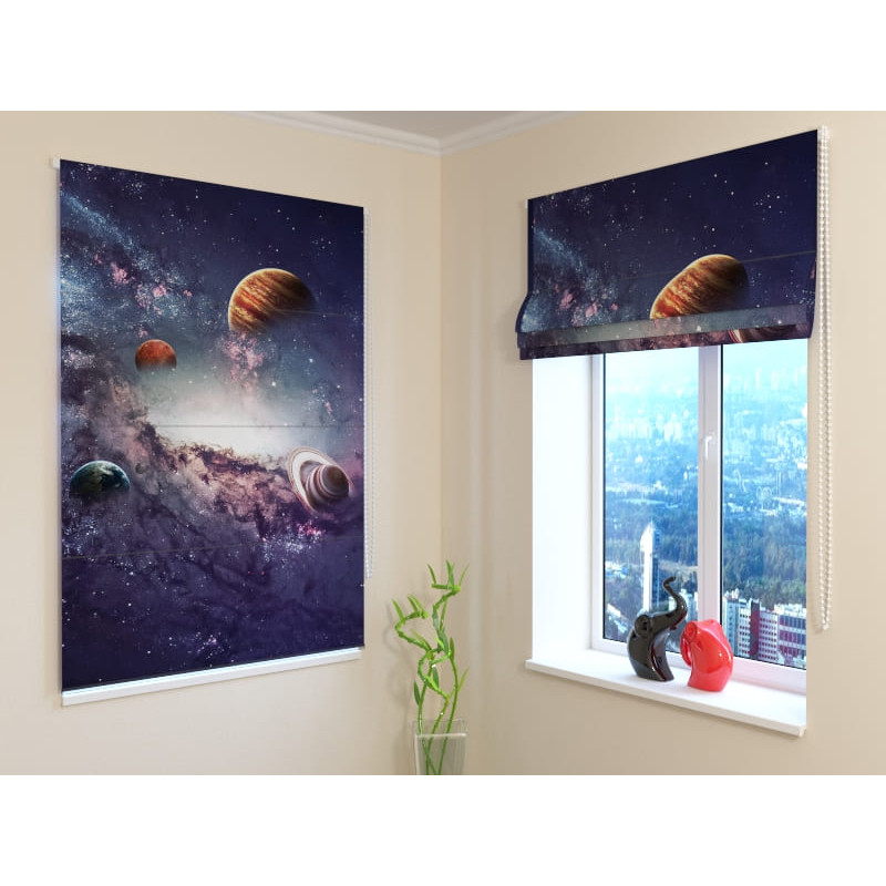 68,50 € Roman blind - with planets - DARKENING