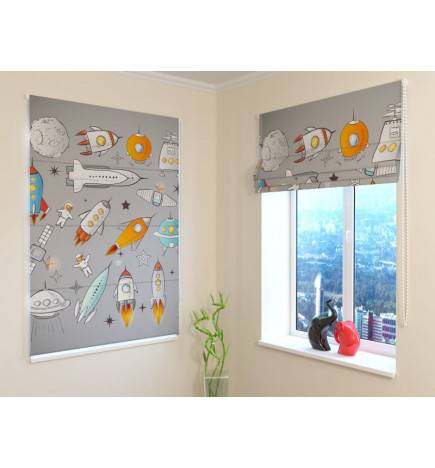 92,99 € Roman blind - with spaceships - FIREPROOF