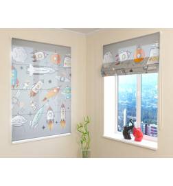 68,00 € Roman blind - with spaceships - FURNISH HOME